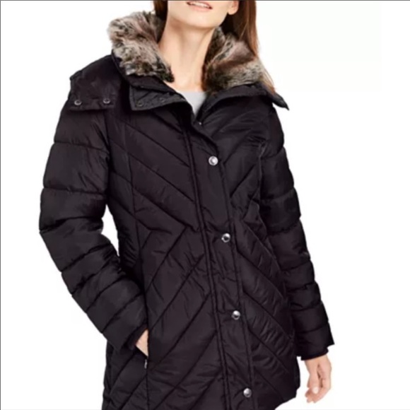 London Fog Jackets & Blazers - London Fog Black Puffer Coat